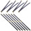 30Pcs Metal Internal Flex Frames Handbag Hinges Spring Clips Dark Blue 3
