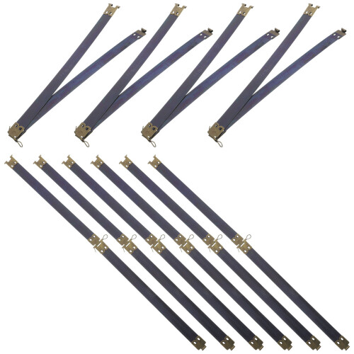 30Pcs Metal Internal Flex Frames Handbag Hinges Spring Clips Dark Blue 2