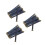 30Pcs Metal Internal Flex Frames Handbag Hinges Spring Clips Dark Blue 4