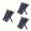 30Pcs Metal Internal Flex Frames Handbag Hinges Spring Clips Dark Blue 6