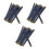 30Pcs Metal Internal Flex Frames Handbag Hinges Spring Clips Dark Blue 8