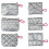 Sacs de rangement modernes matelassés en argent, parfaits pour-3 2