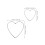 10Pcs Silver Heart Shaped Metal Hoops for Macrame Craft and Wall Decor 3
