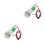 2Pcs Mini Air Pump White Plastic High Efficiency Low Noise Water Pump 7