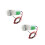 2Pcs Mini Air Pump White Plastic High Efficiency Low Noise Water Pump 8