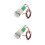 2Pcs Mini Air Pump White Plastic High Efficiency Low Noise Water Pump 9