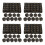 144Pcs Black Acrylic Number Cubes Six Sided Engraved Math Tokens 4