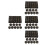 144Pcs Black Acrylic Number Cubes Six Sided Engraved Math Tokens 8