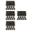 144Pcs Black Acrylic Number Cubes Six Sided Engraved Math Tokens 9