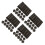 144Pcs Black Acrylic Number Cubes Six Sided Engraved Math Tokens 10