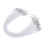 600Pcs White Elastic Hat Chin Strap with Metal Fastener for 2