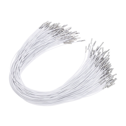 600Pcs White Elastic Hat Chin Strap with Metal Fastener for 1