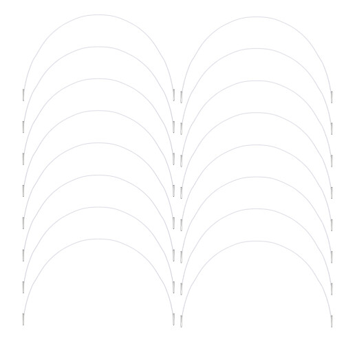 600Pcs White Elastic Hat Chin Strap with Metal Fastener for 2
