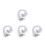 600Pcs White Elastic Hat Chin Strap with Metal Fastener for 4
