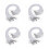 600Pcs White Elastic Hat Chin Strap with Metal Fastener for 5