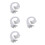 600Pcs White Elastic Hat Chin Strap with Metal Fastener for 6