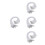 600Pcs White Elastic Hat Chin Strap with Metal Fastener for 8