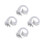 600Pcs White Elastic Hat Chin Strap with Metal Fastener for 9