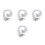 600Pcs White Elastic Hat Chin Strap with Metal Fastener for 10