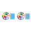 2Sets Multi Parachute Toy for Kids Sensory Group Activity 5