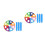 2Sets Multi Parachute Toy for Kids Sensory Group Activity 10
