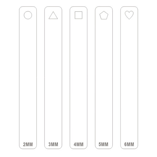 Acrylic Clay Thickness Ruler Clay Depth Guide Pottery Tools-6mm 1