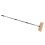 3Sets Outdoor Sweeping Brush with Stiff Bristles and Bamboo Handle 2