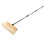 3Sets Outdoor Sweeping Brush with Stiff Bristles and Bamboo Handle 3