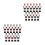 22Pcs Plastic Foosball Figurines Table Soccer Player Set 7