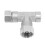 304Stainless Steel3-Way Tee Pipe Fitting G1/2 4