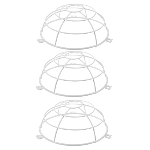 9Pcs Fire Sprinkler Head Protector White Metal Cover for Ceiling