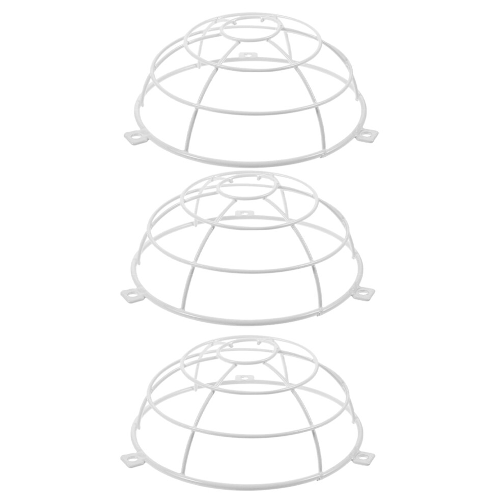 9Pcs Fire Sprinkler Head Protector White Metal Cover For Ceiling 3672995912421