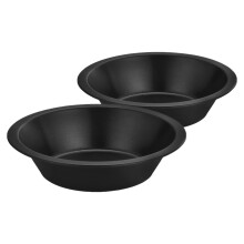 6Stk Burger Brötchen Backform Aus Langlebigem Kohlenstoffstahl Schwarz