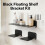 Space Saving Floating Shelf Black Metal For Organized Home 7
