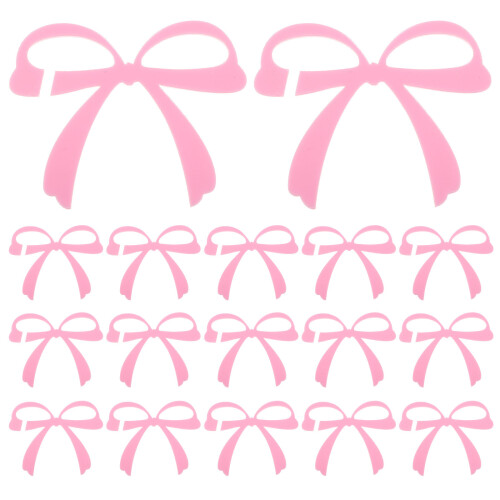 60Stk Bowknot Drink Tags Wiederverwendbare Weinglashalter 1