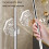 Aesthetic Clear Waved Mop Wall Mount Hook-Transparent silver 3