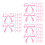 60Stk Bowknot Drink Tags Wiederverwendbare Weinglashalter 5