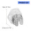 Aesthetic Clear Waved Mop Wall Mount Hook-Transparent silver 4