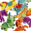 Patchs en tissu avec motifs de chevaux mignons, faciles à 5