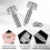 4 Pcs Hand Retractable Spring Plunger Stainless Steel Lock Out M6 Type Quick Release Pins for Rolling Toolbox Packout 3