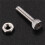 200Set M2X10mm Hex Socket  Knurled Cap Screws Bolts Nut 7