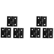 60x Black Aluminum Furniture Cabinet Door Hinge 50mm x 50mm
