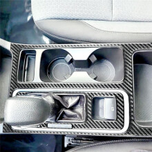 Carbon Fiber for Escape 2017-2020 Center Console Gear Shift Cup Holder Panel Cover Trim Kit LHD