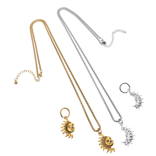2Sets Elegant Asymmetrisch Sieradenset Dames En Koppels 1