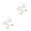 2Sets Elegant Asymmetrisch Sieradenset Dames En Koppels 10