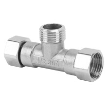 304Stainless Steel3-Way Tee Pipe Fitting G1/2
