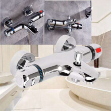 Bathroom Thermostatic Mixer Tap Hot and Cold Bathroom Mixer Mixing Valve Bathtub Faucet Thermostatic Shower Faucets Set