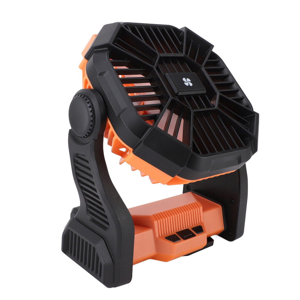 Usb Rechargeable Camping Fan With Led Lantern - 10400Mah Portable Outdoor Fan Uk 8721385438685