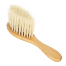 Wooden Handle Beard Duster Brush Premium Quality Soft Nylon Bristles Ergonomic Design Neck Cleaning Tool Gentle Hair Care Fade Brush For Barbers And