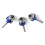 3Pcs Sturdy Corner Rounding Tool Four Edges Design 8mm Shank for 4